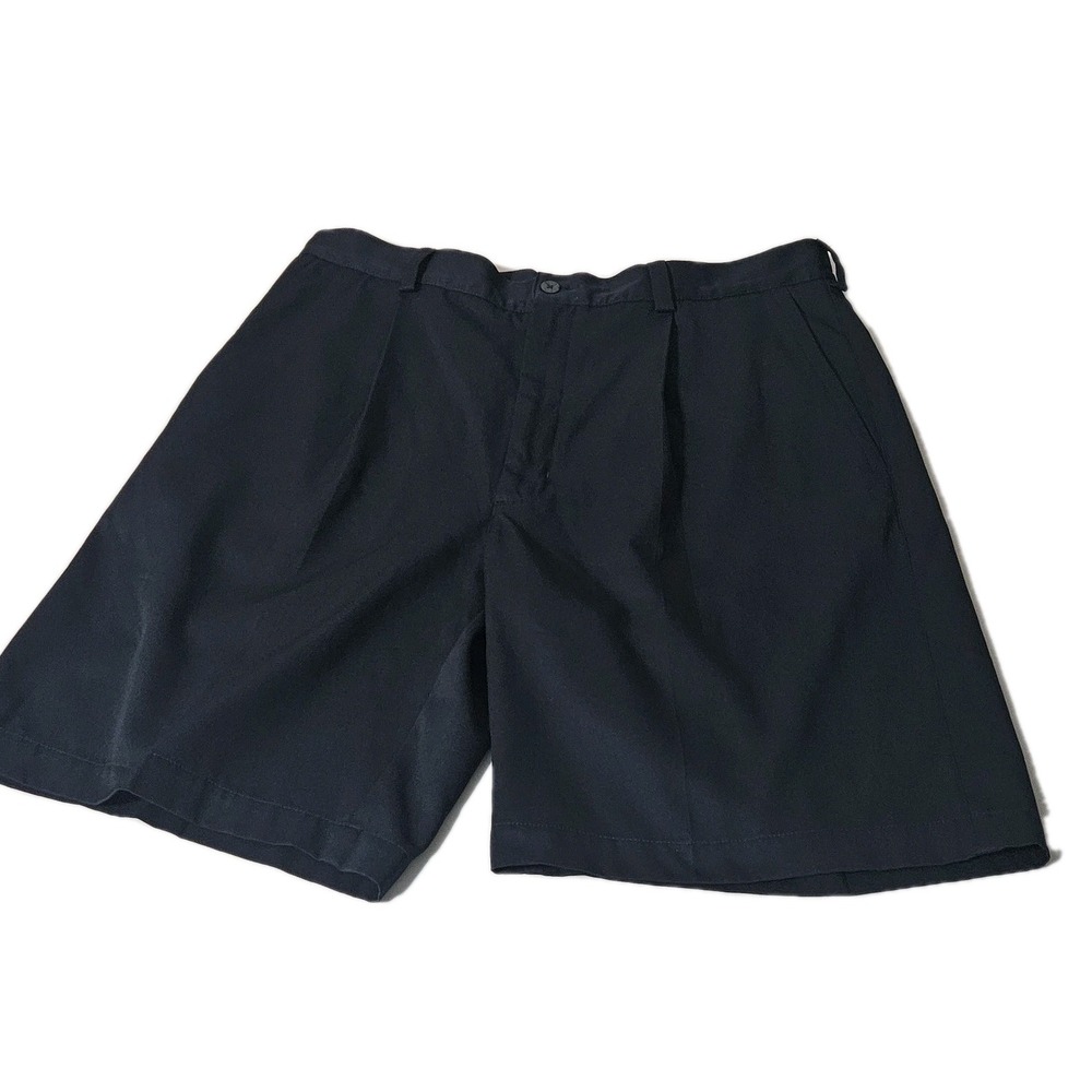 Vintage Nike Team Shorts‎ Men 35x9 Navy Blue Casual Golf Walking Stretch Chinos